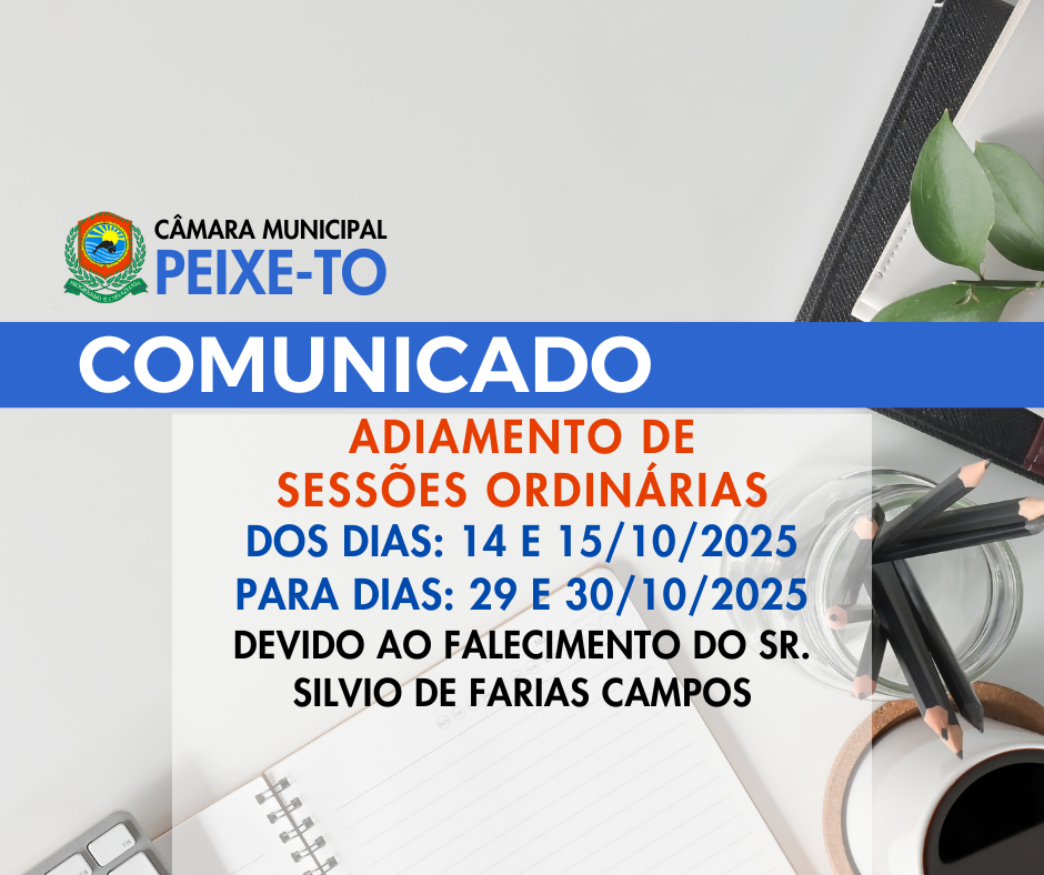 Adiamento de Sessões