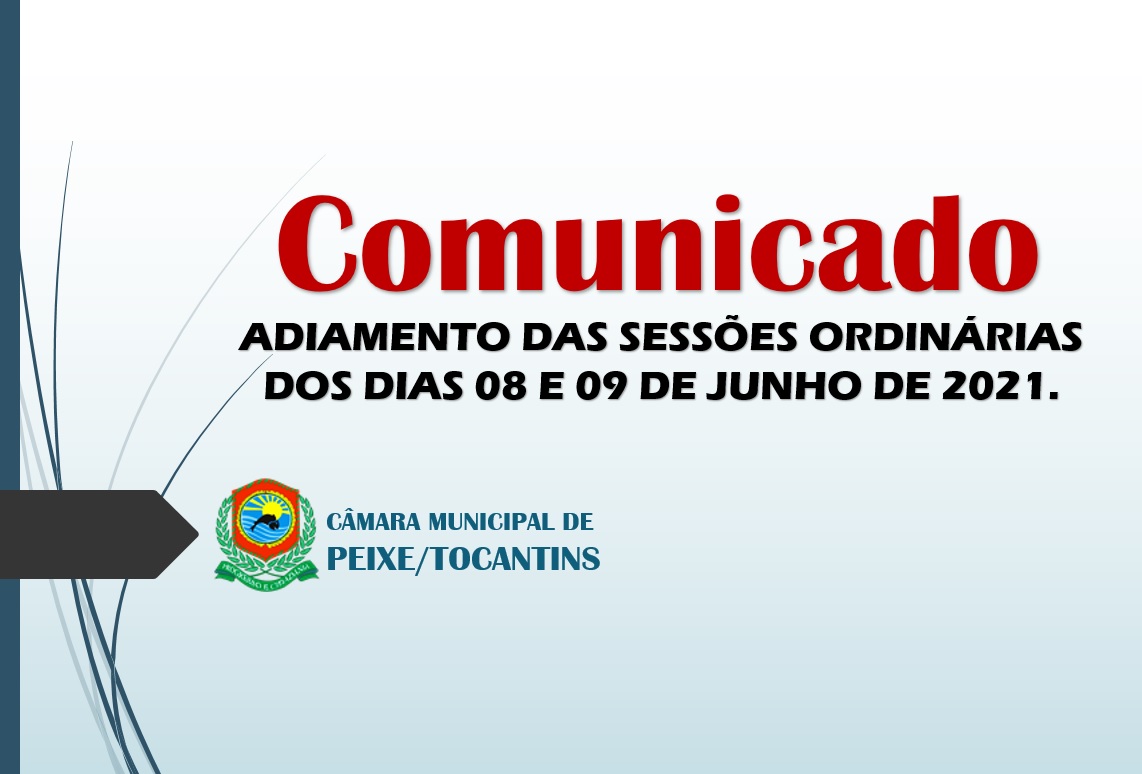Adiamento de Sessões