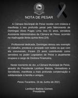 Nota de Pesar